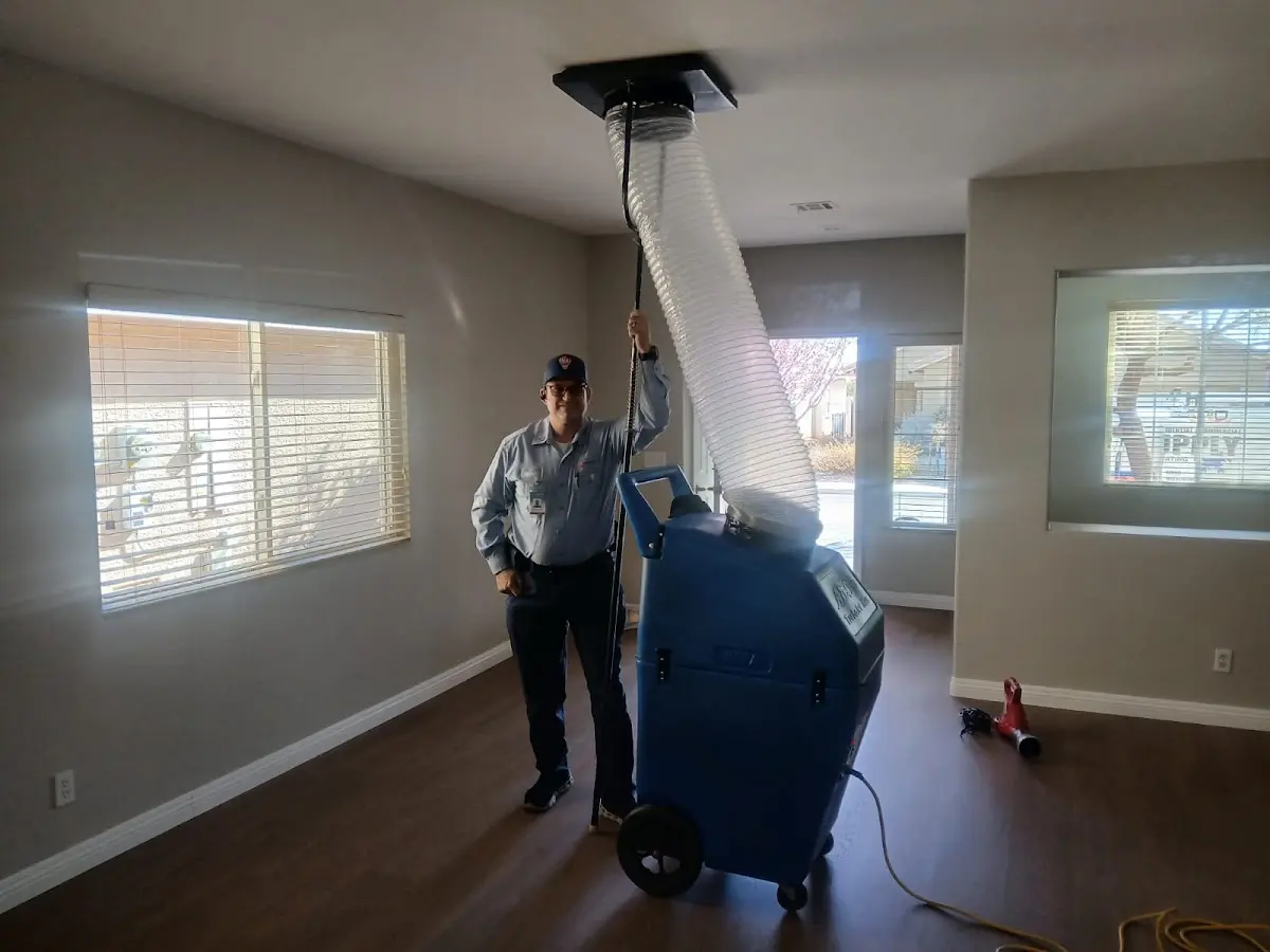 Professional Dryer Vent Cleaning work inside a Portsmouth home